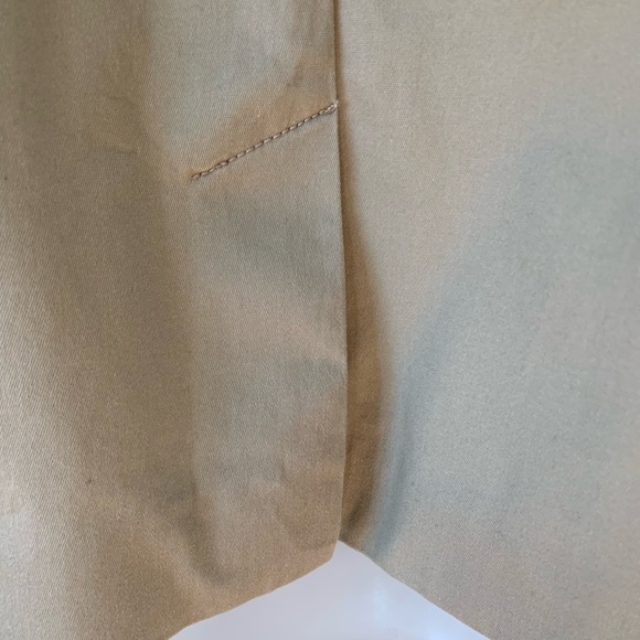 Joan Rivers (QVC) Double Breasted Short Trench Coat ~ Khaki Cotton ~ Size M - Picture 8 of 16